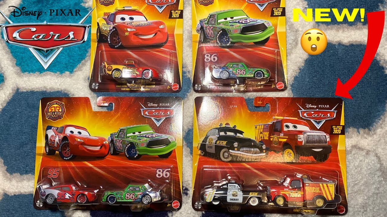 Disney Cars NEW Race and Rescue Series Review! Lightning McQueen