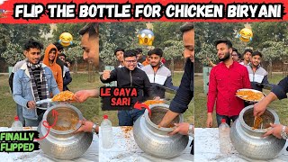 Biryani Deg 😱 Bottle Flip Challenge | Wait For The Last One #biryani | Sahil Khan & Team | #funny