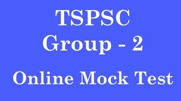TSPSC Group 2 Free Practice Tests