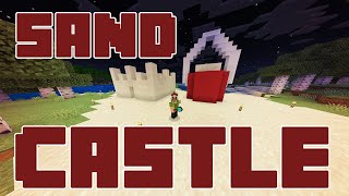 Building a GIANT Sand Castle in Minecraft for Kids!
