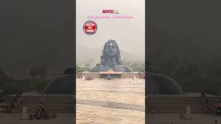 When rain meets divinity… Adiyogi feels alive 🌧️🕉️ #shiva #adiyogishiva #yogishiva
