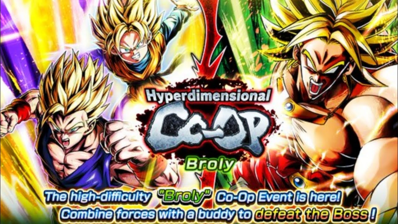 HYPER DIMENSIONAL CO-OP BROLY Boss Battle | Dragon Ball Legends