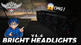 High Beam Headlights Mod For Bussid V4.4