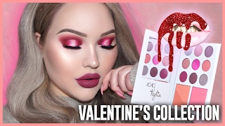 KYLIE COSMETICS Valentine's Day Collection - Review \& Tutorial