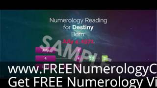 FREE Name & Biorthday Date Number Numerology Calculator