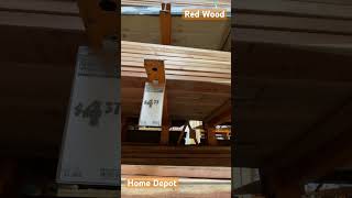 Home Depot Redwood Pricing: 1-1/2" x 1-1/2" x 8 at $4.31