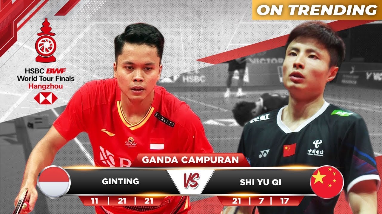 INA (2) Vs (1) CHN - Tunggal Putra : GINTING Vs SHI YU QI | HSBC BWF WORLD TOUR FINALS 2023 INA (2) Vs (1) CHN - Tunggal Putra : GINTING Vs SHI YU QI | HSBC BWF WORLD TOUR FINALS 2023