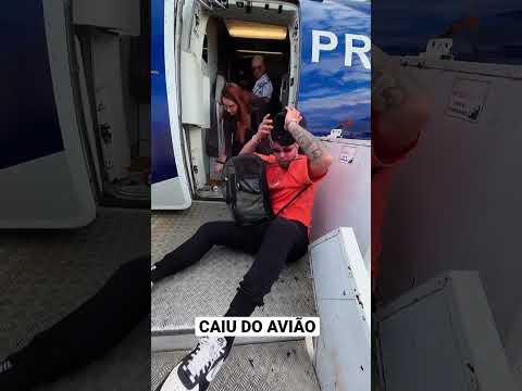 CAIU DO AVIÃO 😱😱😱