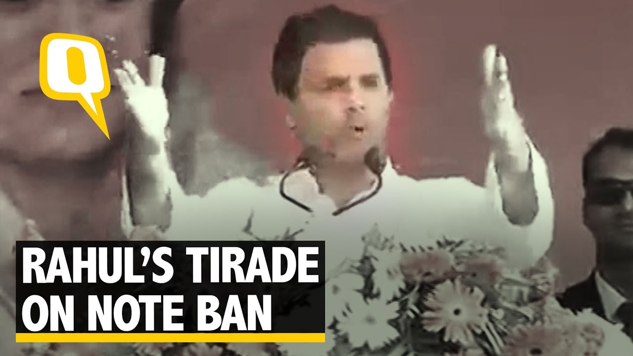 The Quint | PM Modi’s Note Ban Hurting Poor, Not the Corrupt: Rahul Gandhi