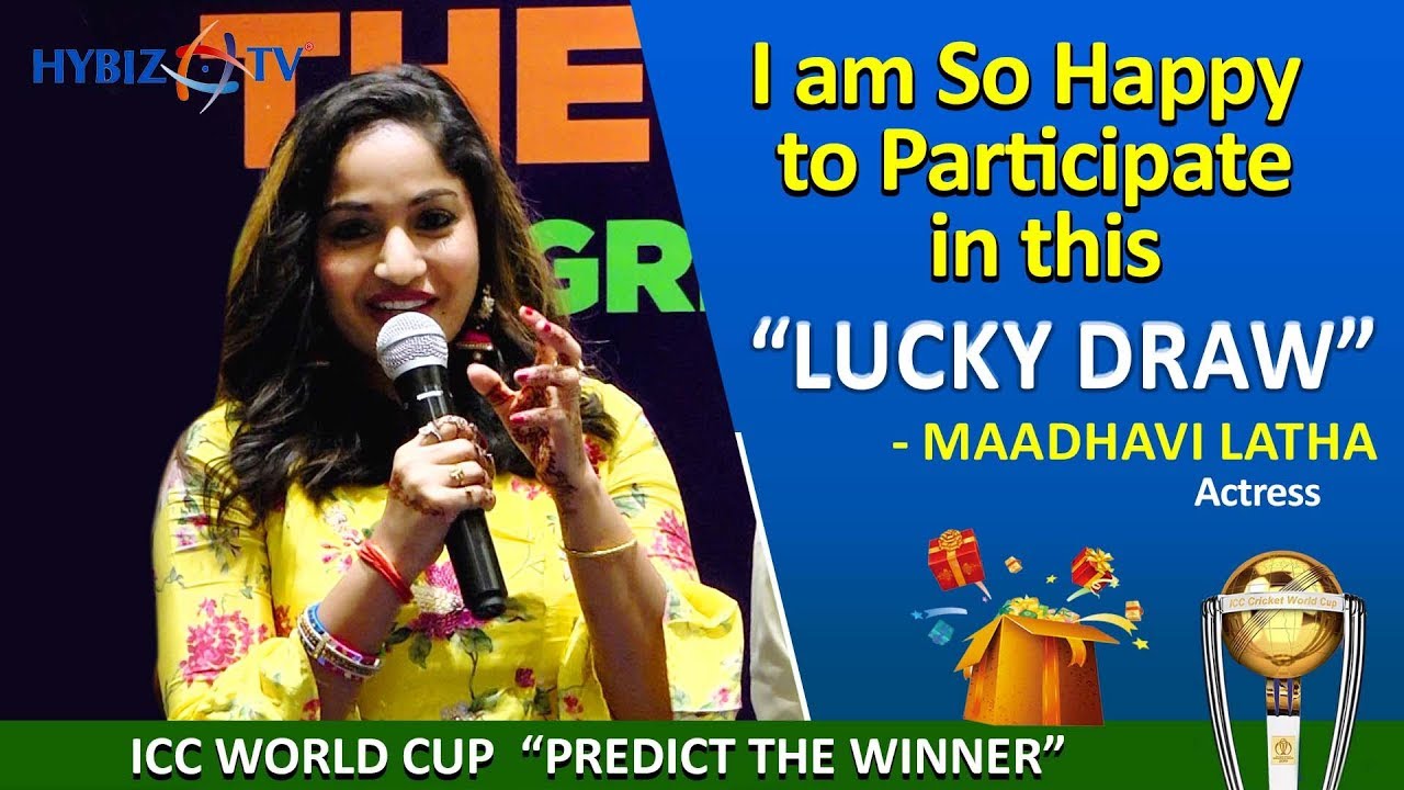 newspaper mockup Actress Madhavi Latha | ICC World Cup 2019 Predictions Lucky DIP