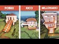 Minecraft POBRE vs RICO vs MILLONARIO | CASA - MANSIÓN MODERNA en Minecraft