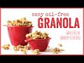 Easy Oil-Free Granola with lots of crunchy clusters! // HCLF vegan