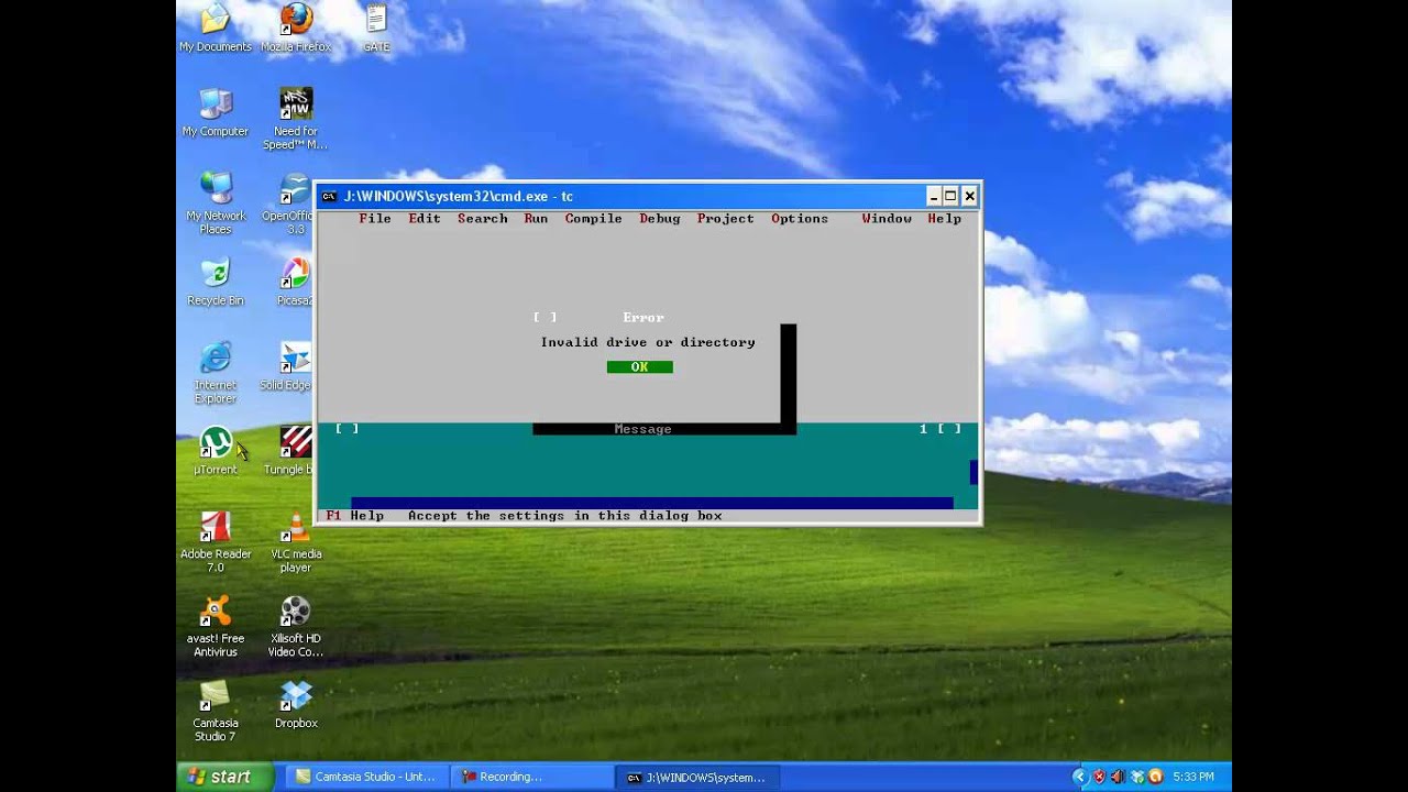 how to execute c programs in windows - YouTube