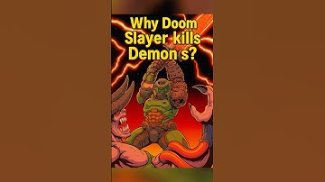 Why Doom slayer kills Demons #doomguy #doomslayer #doomthedarkages #doometernal #gaming #gameshorts
