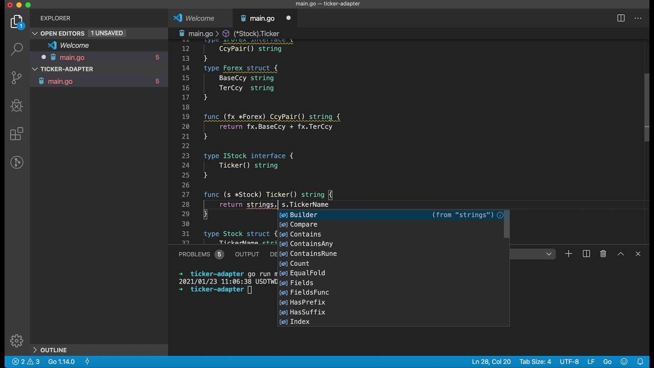 golang 設計模式 轉接器模式 adapter pattern YouTube