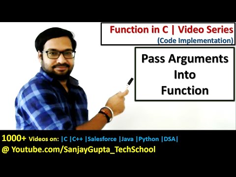 01 Function in C | How to pass arguments in functions in c programming by Sanjay Gupta