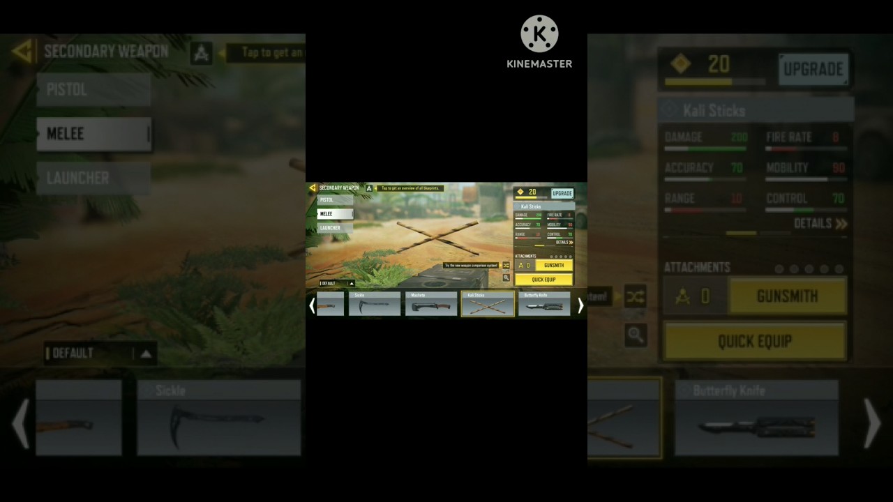 Unlocking all of the melee weapons on Call of Duty Mobile