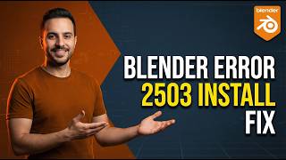 Blender Error 2503 Install Fix (Easy Windows Guide)