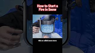 How to Start a Fire in Snow #knowledge #interesting #science #story #snow
