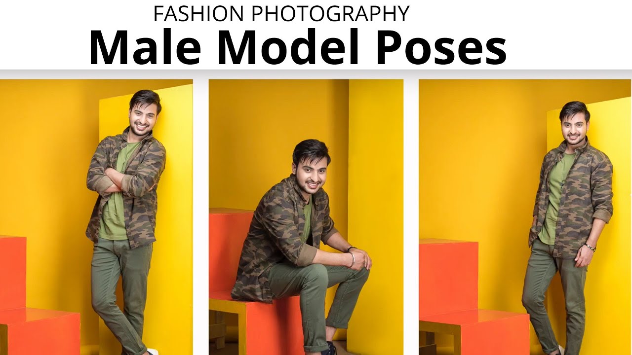 Young handsome man posing for a fashion shoot in a studio. Fashion as a  lifestyle. Man