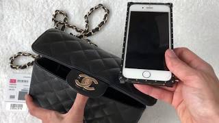 Unboxing: Chanel Rectangular Mini 17C Black Caviar with Light GHW 