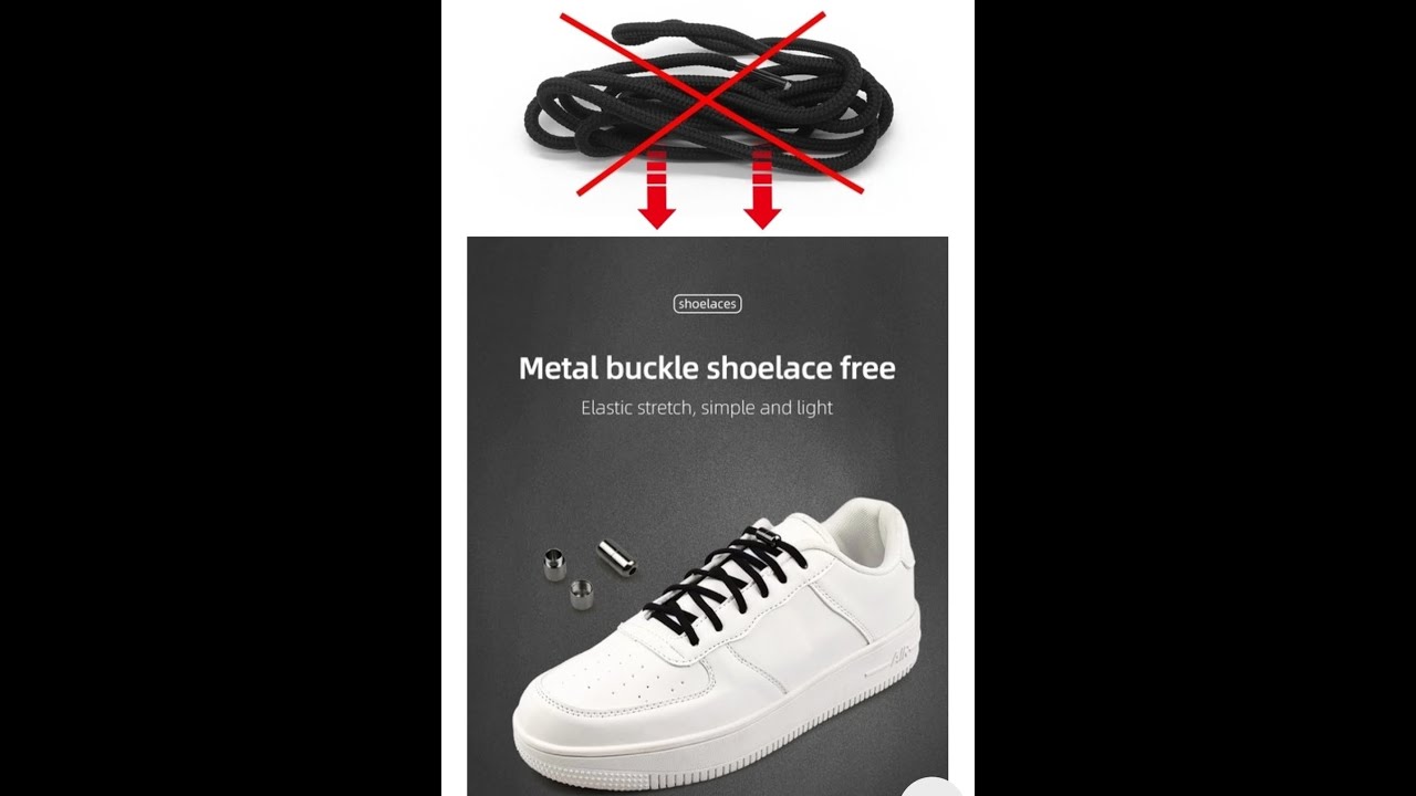 Lazy Metal Lock Laces Shoe