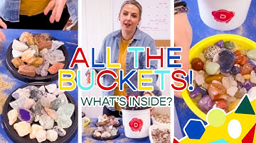 Come see all your DMC Bucket options! #crystals #canyoudigit #activitiesforkids #gift #familyfun