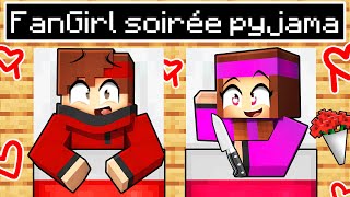 SOIRÉE PYJAMA avec Anna ma FAN GIRL sur Minecraft !