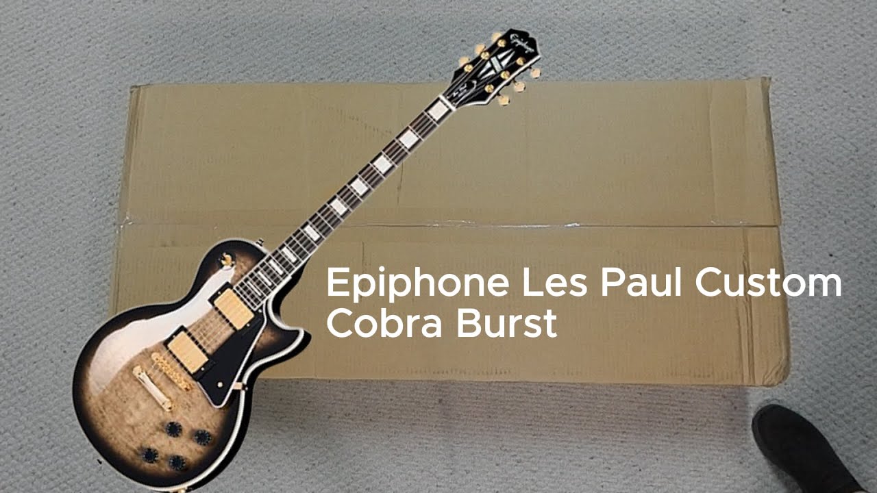 Epiphone Les Paul Custom Cobra Burst Exclusive demo #epiphone