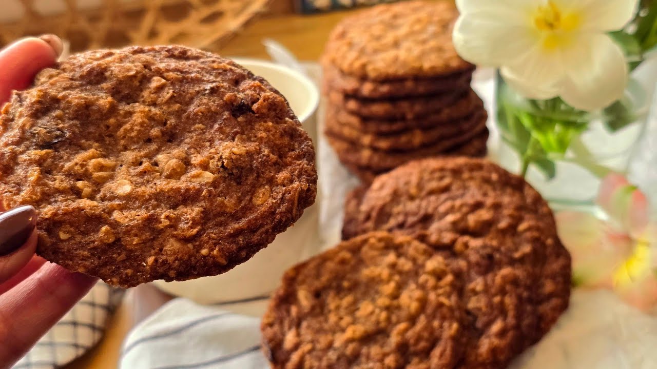 העוגיות המושלמת(עוגיות גרנולה) || The perfect chewy oatmeal cookis