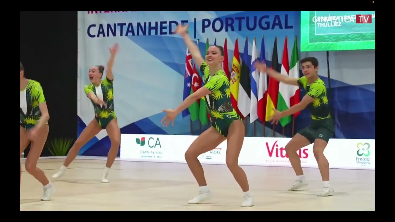 FRANCE (FRA) - JUNIOR GROUP qualifications  Aerobic gymnastic Fig open 2024, CANTANHEDE