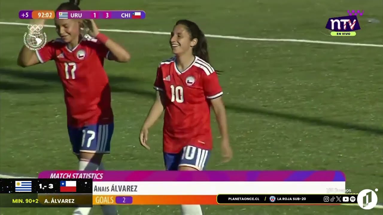 #GolesP11 Uruguay 1-3 Chile Femenino Sub-20 Fecha 1 Juegos ODESUR 16-09-2026