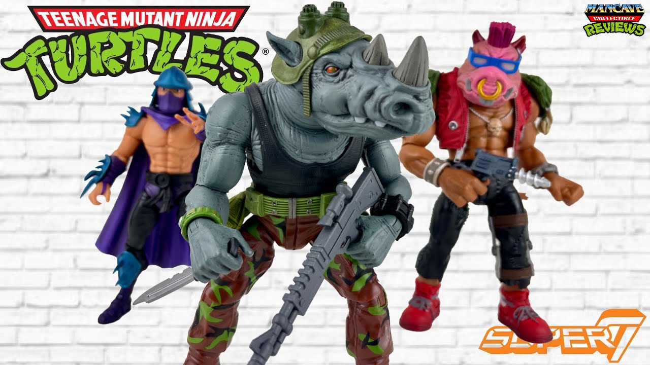 Figurine Super7 Tortues Ninja - Rocksteady 20cm - Collection Ultimates