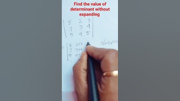 value of determinant without expanding | class 12 #maths #mathstricks