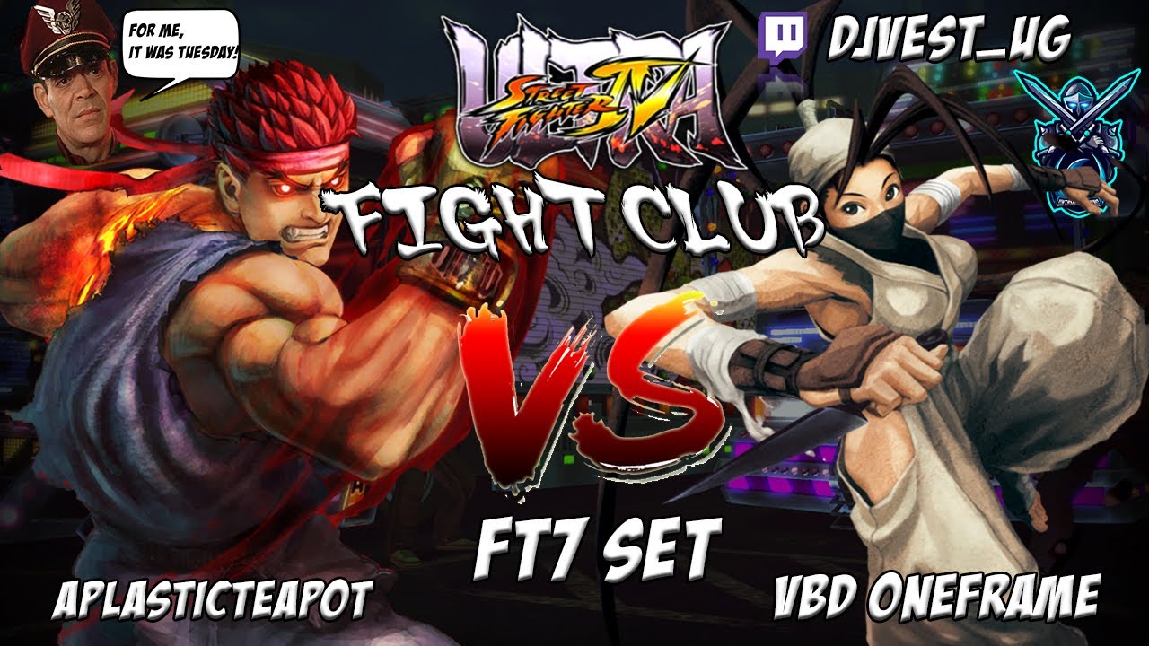 USF4 Fight Club - APlasticTeaPot VS VBD OneFrame FT7 Set