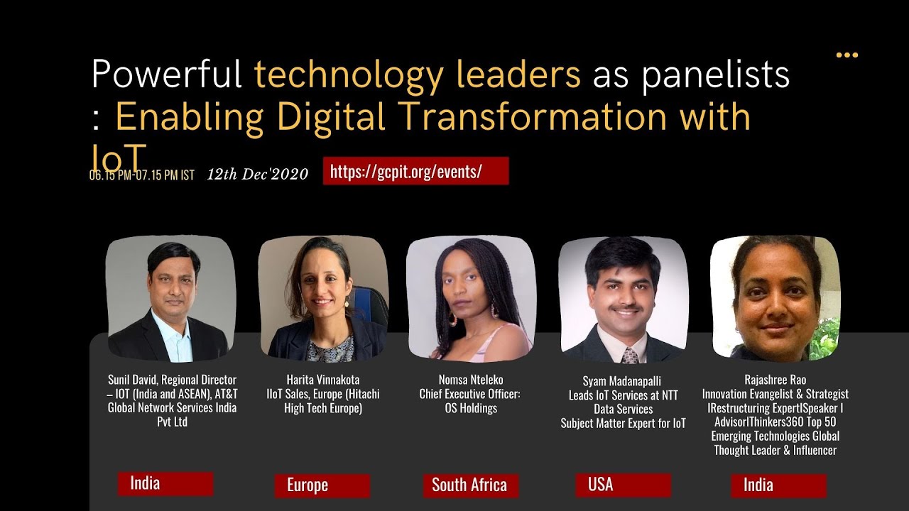 Day 2 - Global Technology Summit - Enabling Digital Transformation with IoT