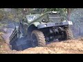 КрАЗ-214 kämpft sich durch Sandgrube 6x6 KrAZ 214 Offroad Nearly Stuck