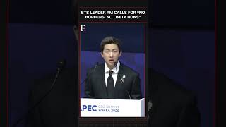 Btss Rm In First-Ever K-Pop Address At Apec Ceo Summit