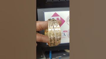 cnc machine bangles #cncbangles #gold #cnc #jewellery #cnccut