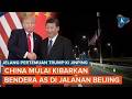 Sambut Trump, China Kibarkan Bendera AS di Jalanan Beijing