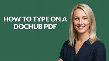 How to Type on a Dochub Pdf - Julia