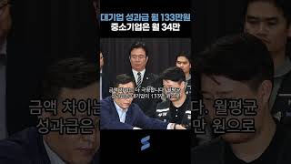 대기업 성과급 월 133만 원 vs 중소기업 34만 원…4배 차이 나는 이유