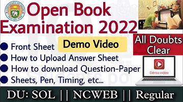 DU/SOL OBE Detailed Video | How to upload answer sheet on OBE Portal Live-Demo/ Most Important Video