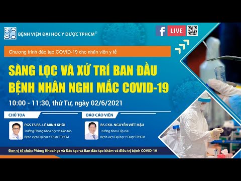 Video [Đào tạo nhân viên y tế] Sàng lọc và xử trí ban đầu... - YouTube