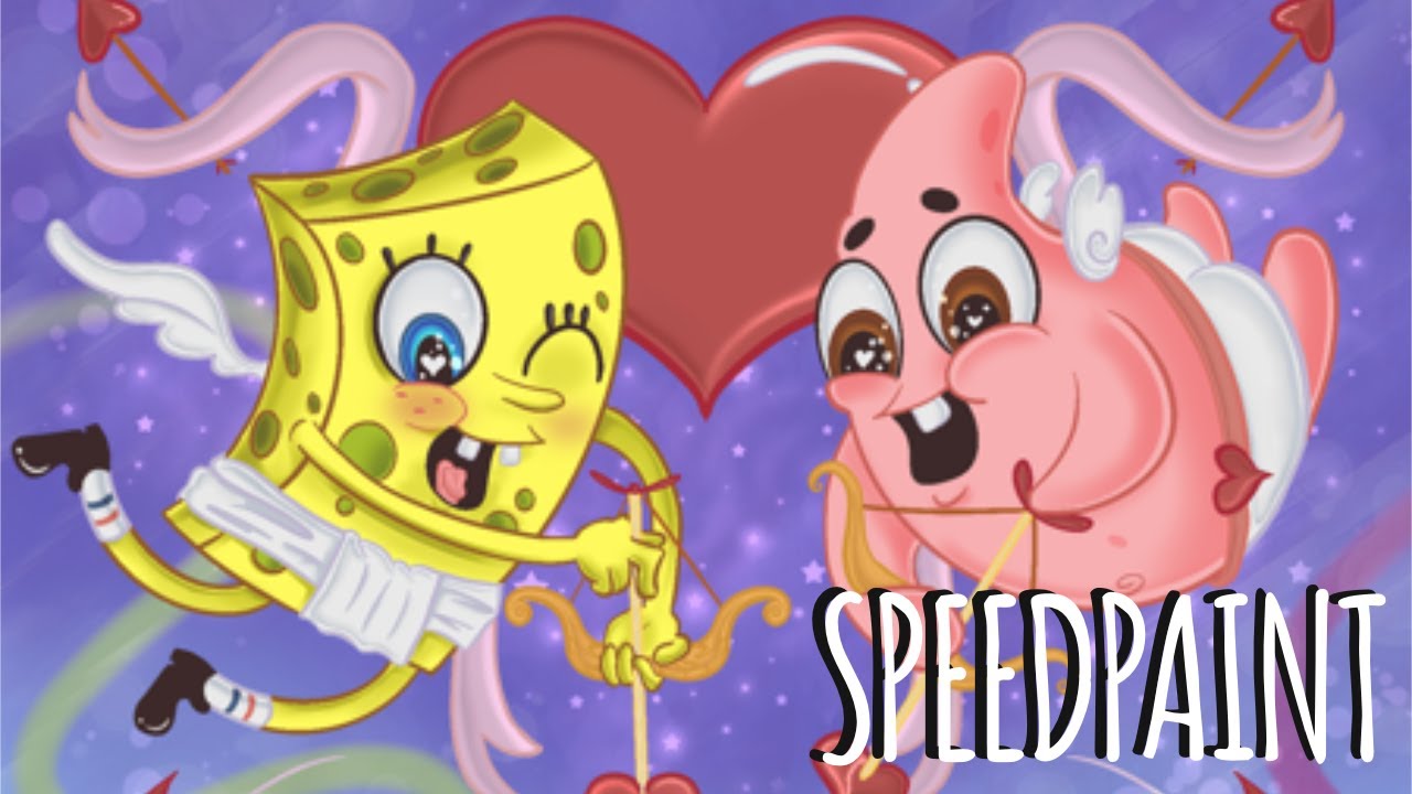 BE MY VALENTINE | A Spongebob Valentine’s Day Speedpaint - YouTube