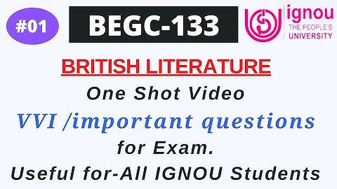 IGNOU BEGC-133 VVI/guess/important questions for exam. Full book in 2 hours. Part-01.