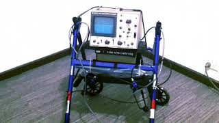 Mobile trolley (cart ) for a heavy old-style oscilloscope (CRO)