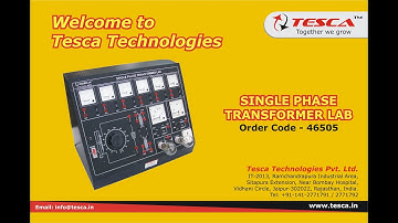 Single Phase Transformer Lab | Working Principle of Transformer || Tesca 46505