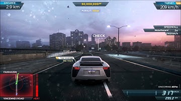 need for speed   downtown run :  Lexus LFA   279.1