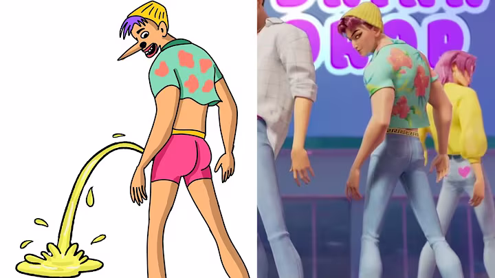 Kpop Demon Hunters Funny Drawing Meme  | Soda Pop Kpop | Saja Boys Cartoon Drawing Meme 